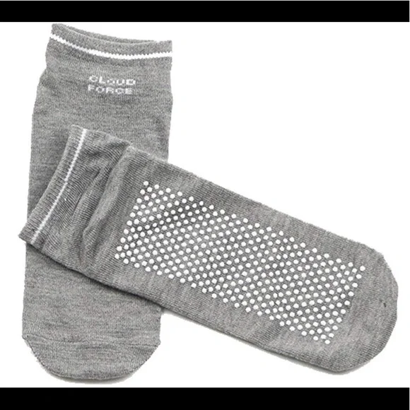 Cloud Force 10 Pack Gray Yoga Socks Barre Pilates - Picture 1 of 6